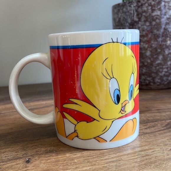 Set of 2 Vintage 1999 Tweety Bird Mugs - Picture 5 of 12